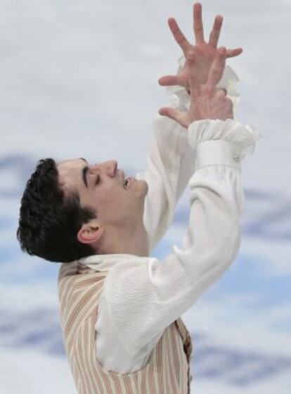Javier Fernandez, durante el Europeo en Estocolmo (Suecia)