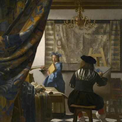 <i>El arte de la pintura, </i>de Johannes Vermeer.