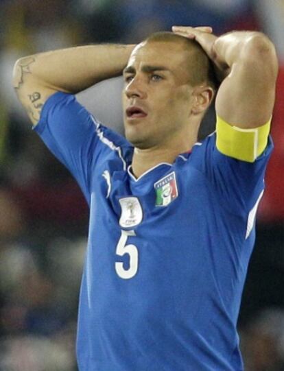 Cannavaro, en el Mundial 2010 con Italia.
