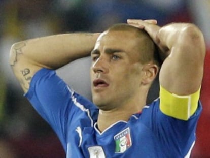 Cannavaro, en el Mundial 2010 con Italia.