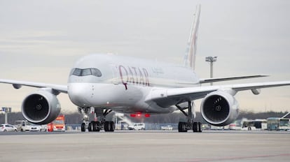 Un avión de la compañía Qatar Airways.