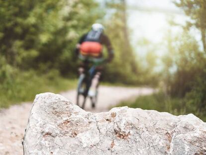 Rocks can become dangerous obstacles for mountain bikers.