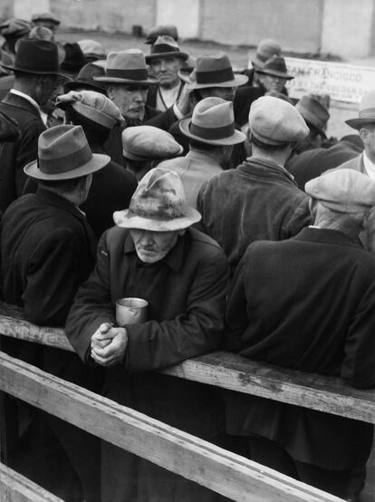 A fila do pão de White Angel, San Francisco, 1933