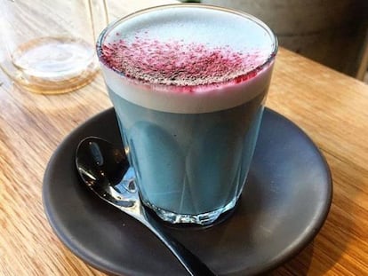 Café de color azul: ¿el último disparate vegano?