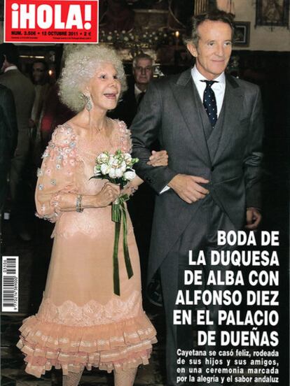 Portada de la revista <i>¡Hola</i>, del 7 al 12 de octubre de 2011