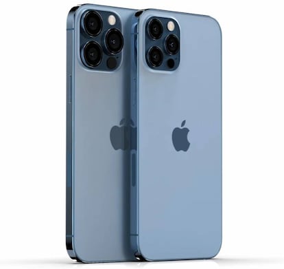 Diseño de los ¿iPhone 12s? de 2021.