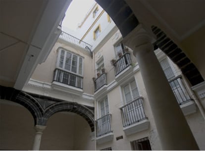 Interior de la casa Pinillos de Cdiz.