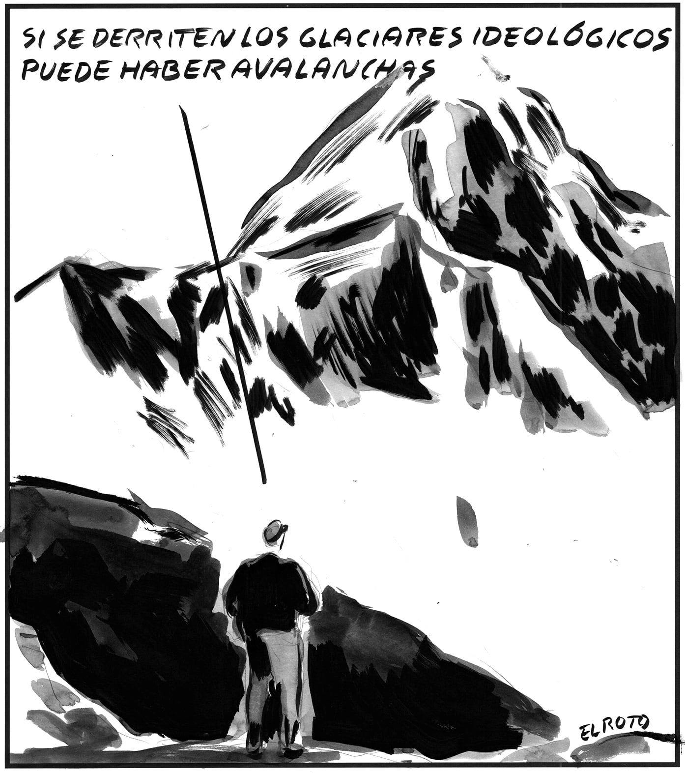 El Roto: riesgo de alud