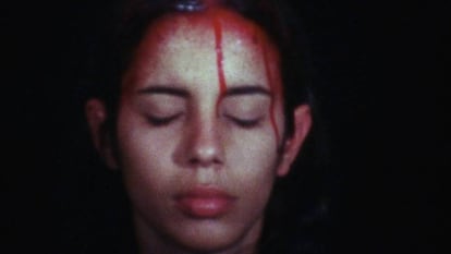 Ana Mendieta. Sweating Blood, 1973 @The Estate of Ana Mendieta Collection, L.L.C. Courtesy Galerie Lelong & Co.