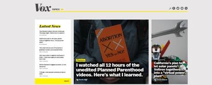 Captura de la web Vox News