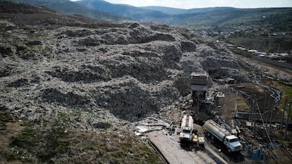 El basurero municipal de Tepotzotlán (Estado de México) el 1 de junio de 2023.