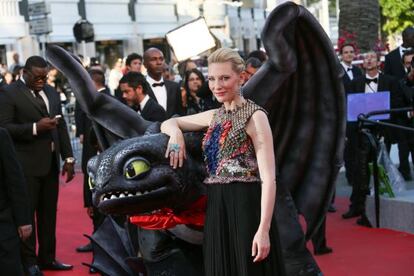 Cate Blanchett, durante la presentaci&oacute;n de &#039;C&oacute;mo entrenar a tu drag&oacute;n, 2&#039;.