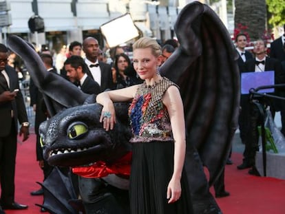 Cate Blanchett, durante la presentaci&oacute;n de &#039;C&oacute;mo entrenar a tu drag&oacute;n, 2&#039;.