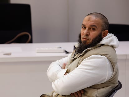 Abdelkrim Moukhlis, durante su juicio en la Audiencia Nacional el pasado diciembre.