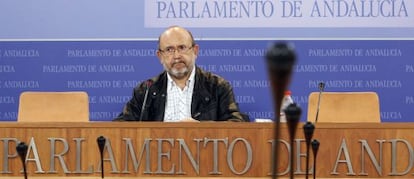 Ignacio García, este lunes, en el Parlamento.