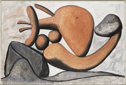 'Mujer lanzando una piedra', de Picasso (1931).