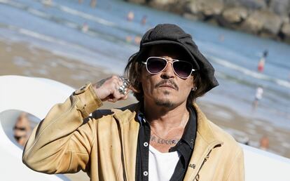 Johnny Depp, en el Festival de cine San Sebastián el pasado septiembre.