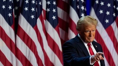 Donald Trump, este martes en Palm Beach.