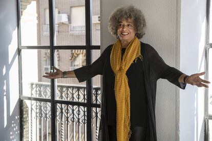 Angela Davis en la Casa Encendida de Madrid. 