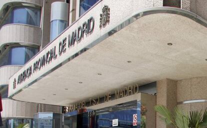 La Audiencia Provincial de Madrid.