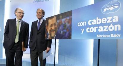 Gabriel Elorriaga y Pío García Escudero presentan la campaña del PP "con cabeza y corazón".
