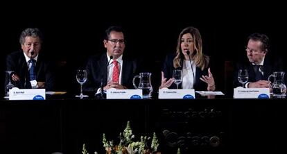 Susana D&iacute;az, en un acto en la Universidad Pablo de Olavide.