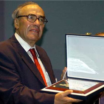 Gregorio Peces-Barba, tras recibir el Premio Francisco Tomás y Valiente.