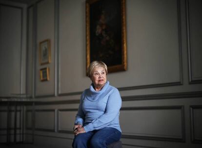 Larisa Latynina, este sábado en el Hotel Palace antes de la entrevista.