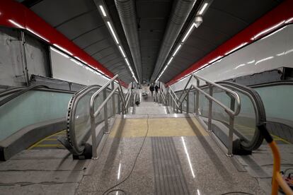 El nuevo túnel que va a conectar la estación de Metro de Gran Vía con la de Cercanías de Sol.