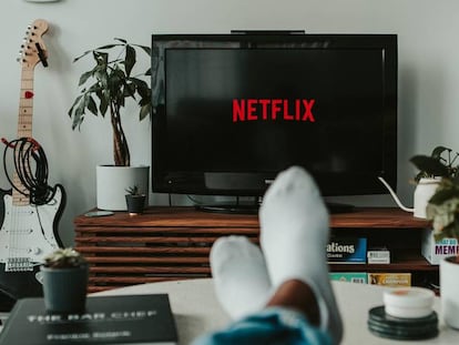 Smart TV con el logotipo de Netflix