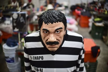 Un disfraz de Halloween de El Chapo Guzmán.