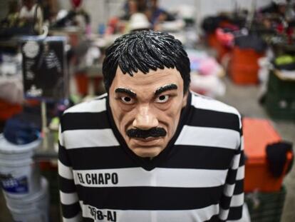 Un disfraz de Halloween de El Chapo Guzmán.