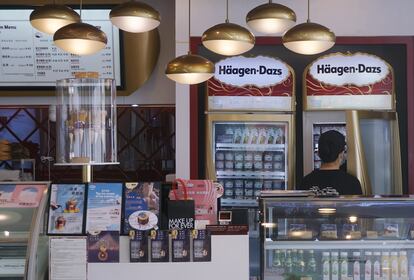 Una tienda de Häagen-Dazs en Hangzhou, China, a finales de julio.