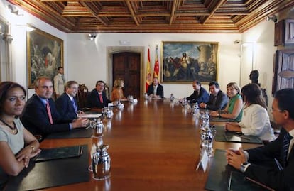 Alberto Fabra ha presidido su primera reunión del Gobierno Valenciano.