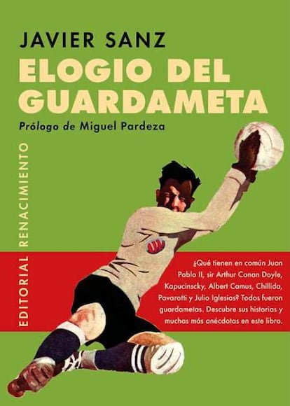 Portada de "Elogio del Guardameta" por Javier Sanz.