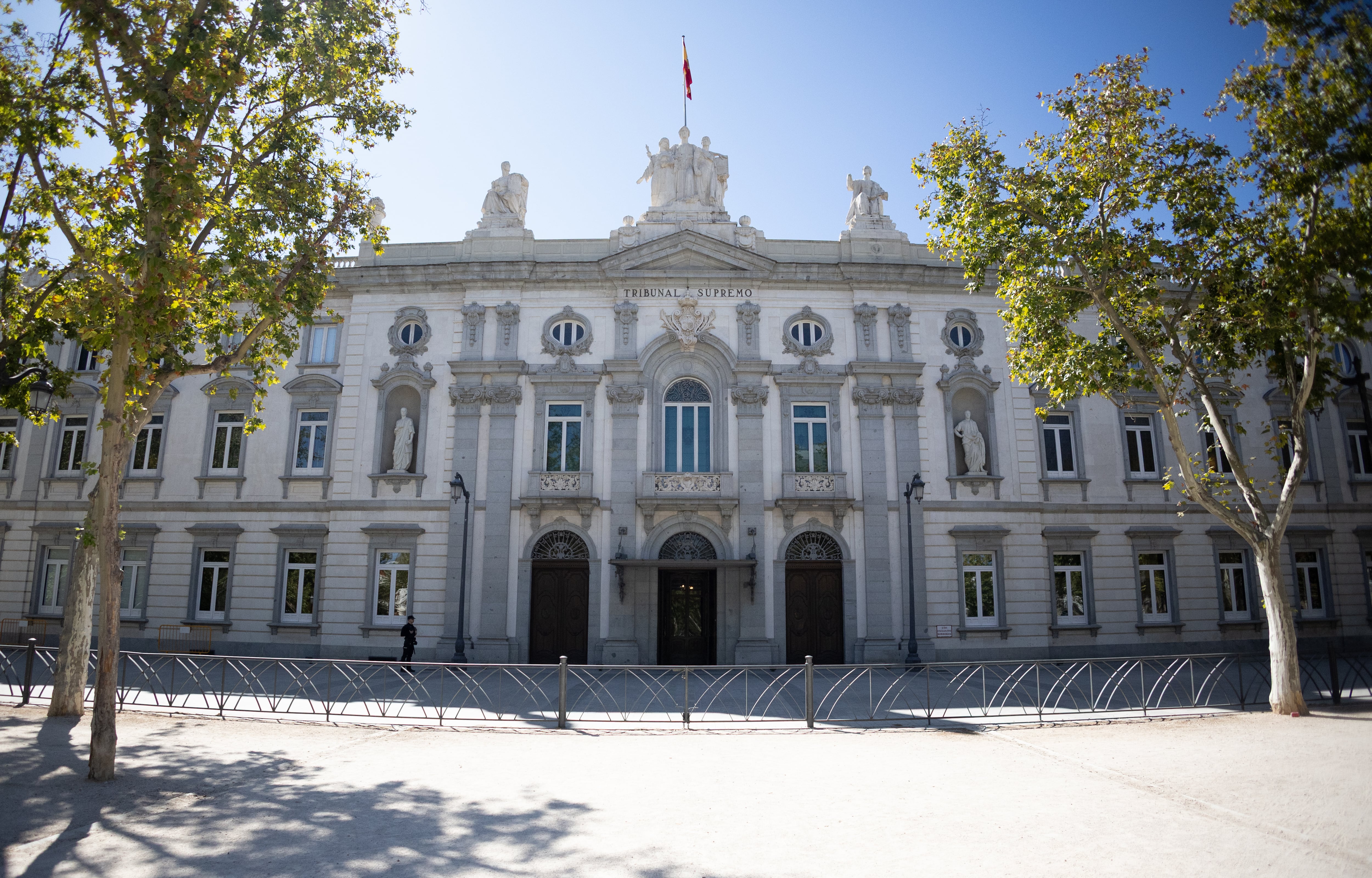 Fachada de la sede del Tribunal Supremo, en Madrid (España).