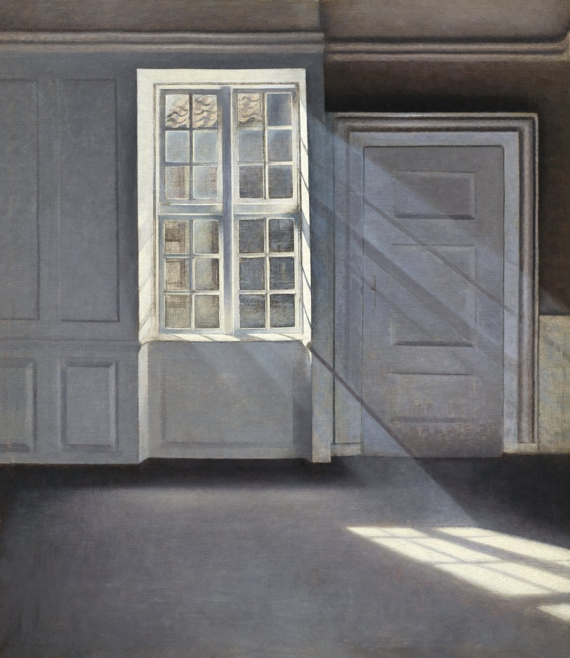 'Rayos de sol o sol. Motas de polvo bailando en los rayos de sol. Strandgade 30', de Vilhelm Hammershøi (1900). 
