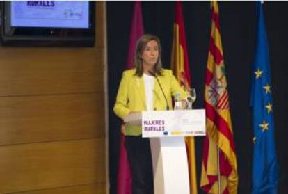 La ministra de Sanidad, Ana Mato, durante su intervencin en la clausura del I Simposio Nacional de Mujeres Rurales. EFE/Archivo