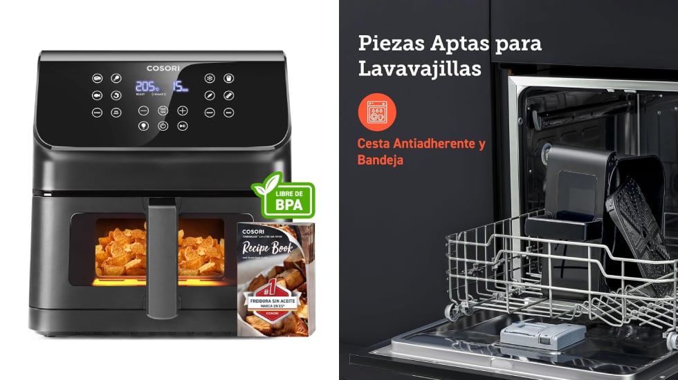 'Airfryer' Cosori con 13 funciones básicas incluidas.