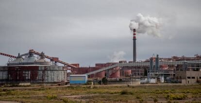 Planta de aluminio primario de Alcoa ubicada en San Cibrao (Lugo).