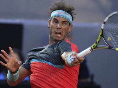 Rafael Nadal, en la final contra Dolgopolov. 