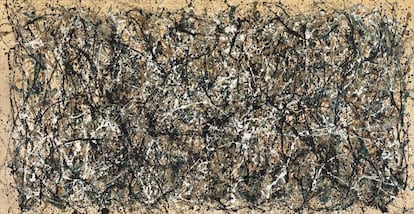 'Ritmo de otoño (Número 30)' (1950), de Jackson Pollock, conservado en el Metropolitan Museum de Nueva York.