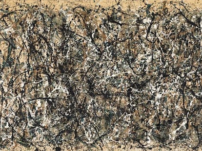 'Ritmo de otoño (Número 30)' (1950), de Jackson Pollock, conservado en el Metropolitan Museum de Nueva York.