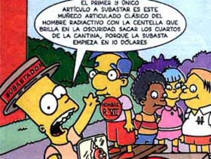Viñeta de Los Simpson, que aparece mañana en Pequeño País.