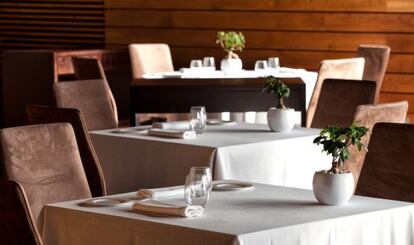 Comedor del restaurante Alborada, en A Coru&ntilde;a. 