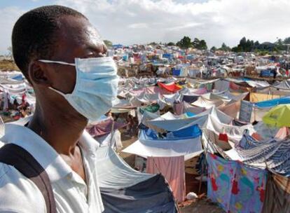 19 de enero de 2010. Campamento de Nan Charles para víctimas del terremoto