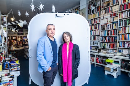 Manuel Vilas y Marta Sanz en la librería Rafael Alberti de Madrid