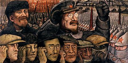 <i>Revolución, </i> de Diego Rivera.