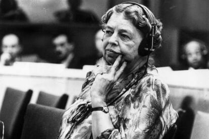 Eleanor Roosevelt, una de las primeras damas más activas en la política.