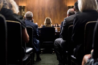 "Al 100% Brett Kavanaugh fue quien me asaltó", dijo Christine Blasey Ford durante su testificación.